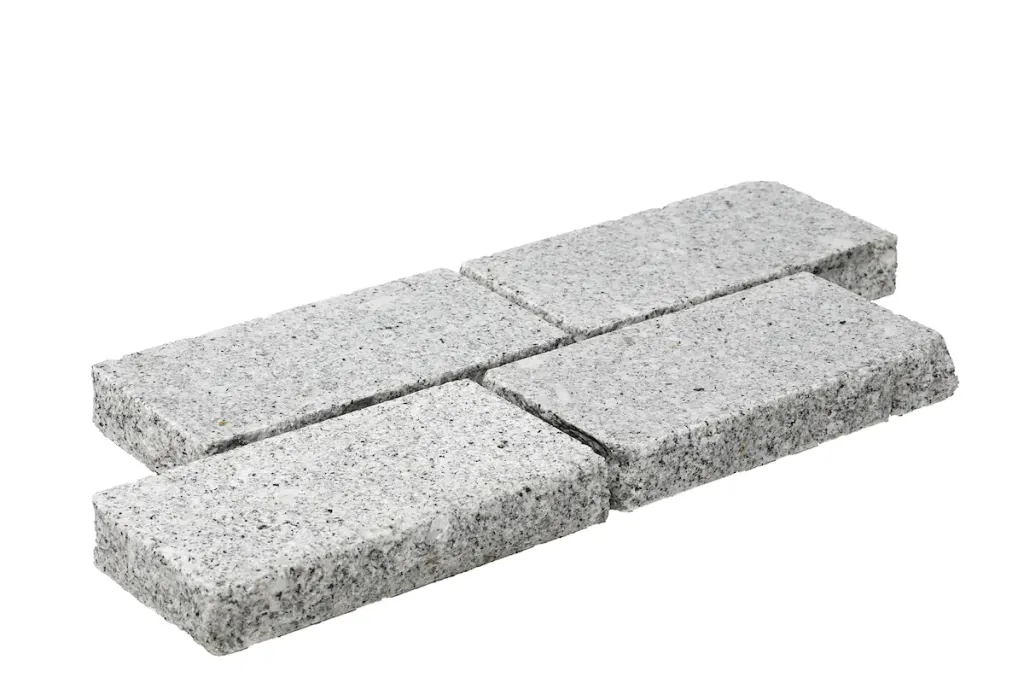 Pavé granit gris sablé 10x20x3