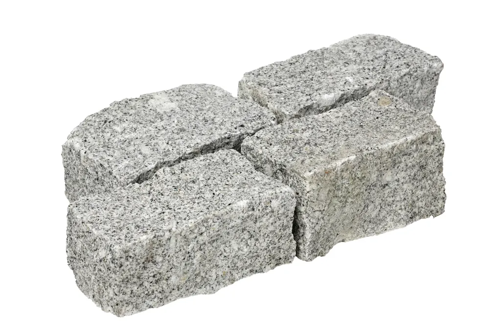 Pavé granit gris éclaté 8x10x18
