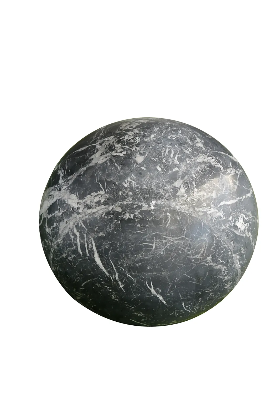 Sphère en marbre noir